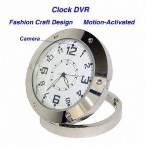 640*480 Clock Style Digital Video Recorder DVR Motion-Activated Hidden Pinhole Color Camera