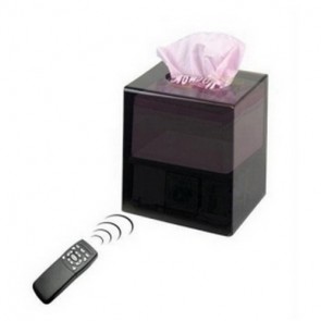 Toilet roll Box hidden spy Camera - CCD 480TVL HR DVR Tissue Box Covert DVR Camera Supporting 32GB SD Card up to 64 Hours
